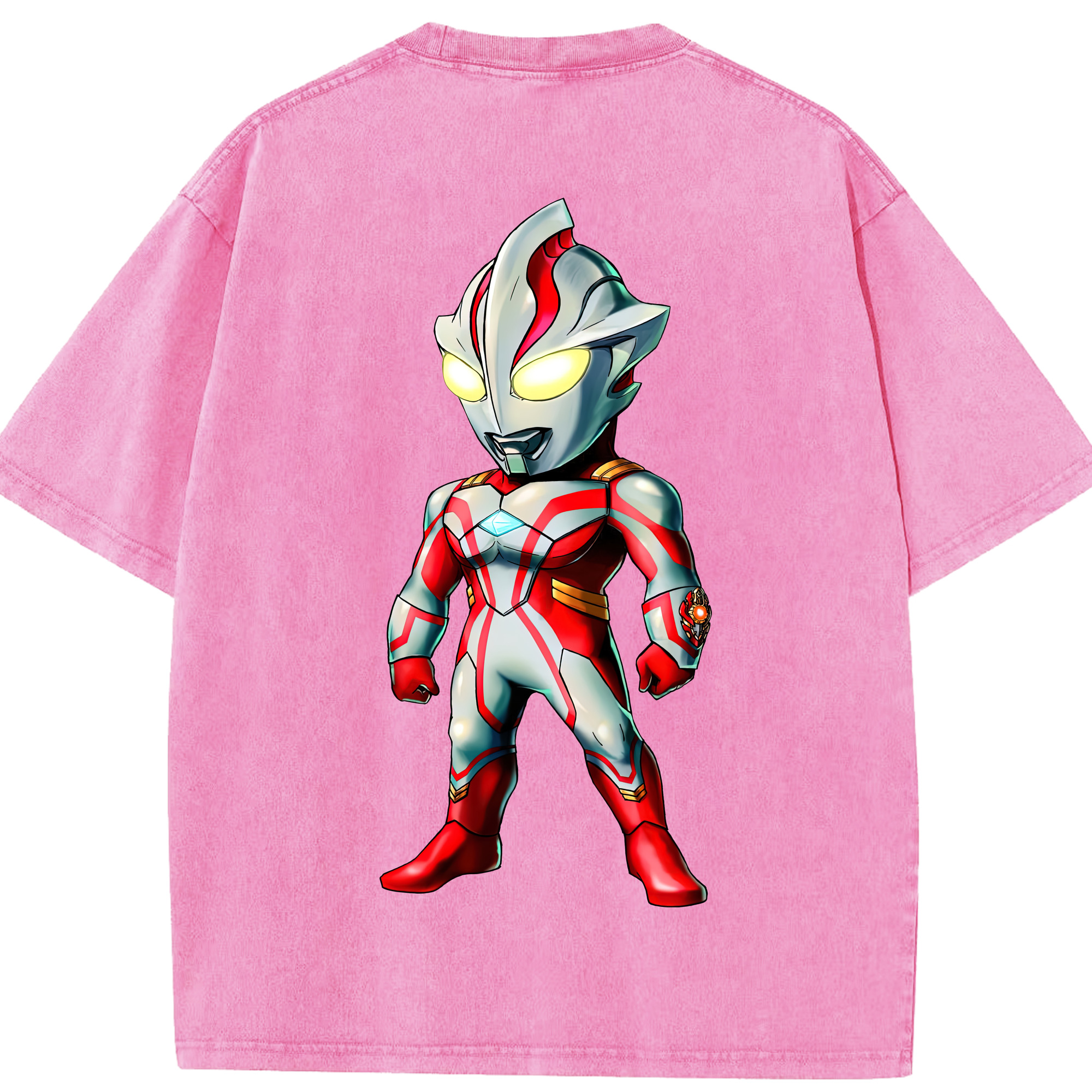 （画像用） ウルトラマン Ultraman 綿100% ヴィンテージ風 半袖Tシャツ（背面プリント）